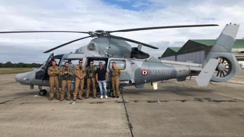 Sébastien Loeb a vécu le défilé du 14-Juillet à bord... d'un hélicoptère de la Marine nationale