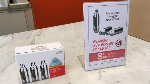 Nantes : les cartouches de protoxyde d'azote interdites à la vente aux mineurs dans certains magasins