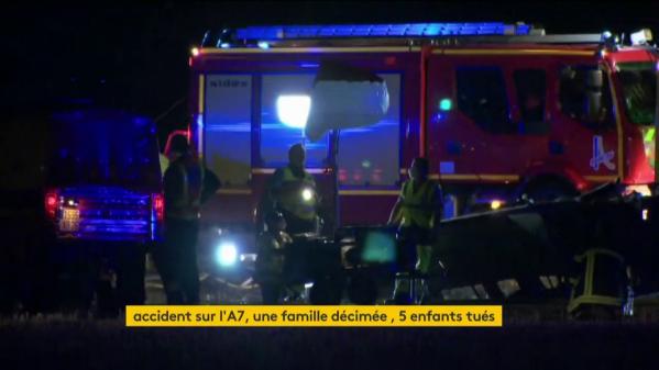 Drôme : une famille décimée dans un accident de la route sur l'A7