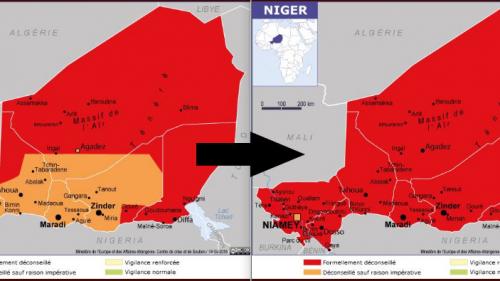 Attaque meurtrière au Niger : la France passe la quasi-totalité du pays en zone rouge