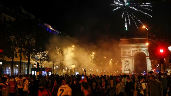 Ligue des champions : interpellations et dégâts sur les Champs-Élysées