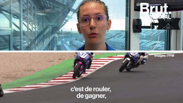 VIDEO. Line, 19 ans, championne de moto course