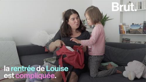 VIDEO. Une rentrée des classes compliquée pour Louise, porteuse de trisomie 21