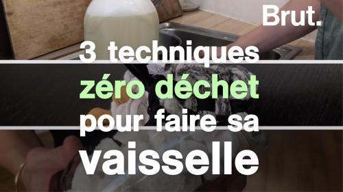 VIDEO. Tuto : 3 techniques zéro déchet pour faire sa vaisselle