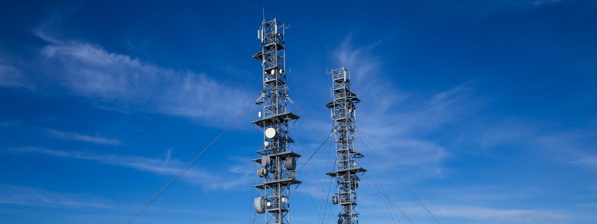 Des antennes-relais au sommet du mont Aigoual, dans le Massif central, le 13 septembre 2019.