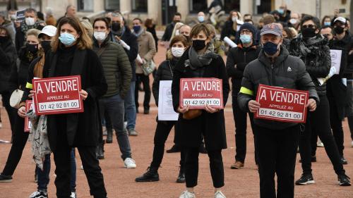 Confinement : les commerçants lyonnais manifestent de nouveau pour demander la réouverture de leurs établissements