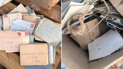 Des centaines de lettres d'amour écrites pendant la Seconde Guerre mondiale ont été sauvées de la déchetterie