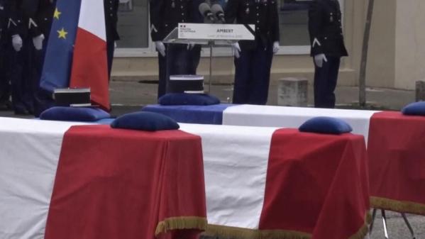 Hommages aux trois gendarmes d'Ambert : une cérémonie qui a ému les habitants