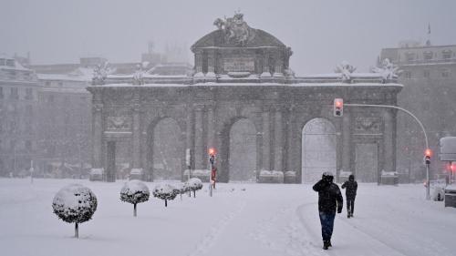 Espagne : la tempête Filomena provoque des chutes de neige historiques