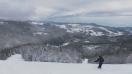 Un skieur dans le massif des Vosges.