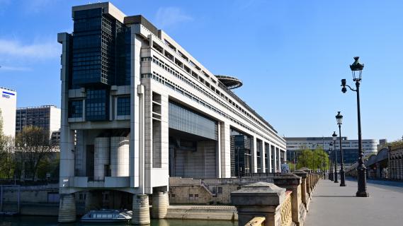 Le ministère de l'Economie et des Finances, dans le quartier de Bercy (Paris) le 8 avril 2020