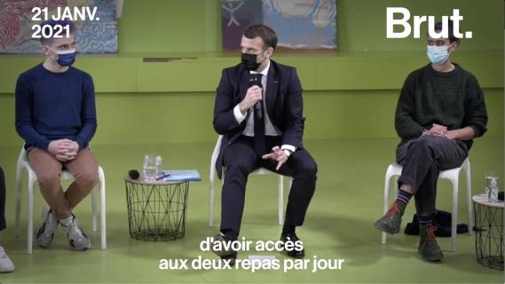 VIDEO. Deux repas par jour à 1€ dans les restos U : l'annonce d'Emmanuel Macron