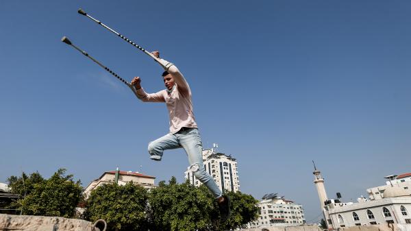 Gaza : le parkour, synonyme de liberté