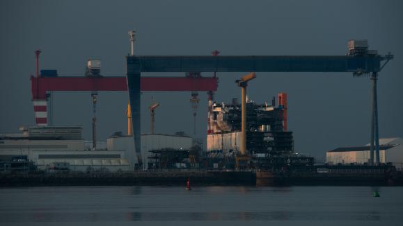 Le site des Chantiers de l'Atlantique à Saint-Nazaire (Loire-Atlantique).