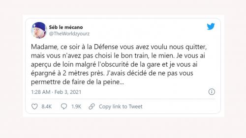 Île-de-France : un conducteur de Transilien évite une femme qui tentait de se suicider, son récit émeut les internautes