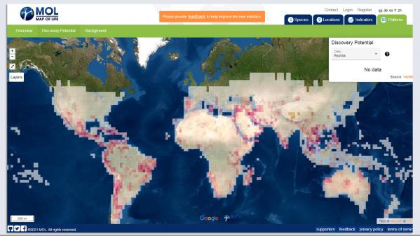 Biodiversité : des chercheurs mettent au point une carte des espèces inconnues