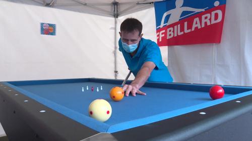 Le club de billard de Foix installe des tables en plein air, une première en France