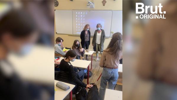 VIDEO. Malvoyante, elle va au collège pour la première fois avec son chien-guide