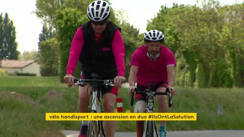 Non-voyant, il va gravir seul sur son vélo le col d'Aubisque