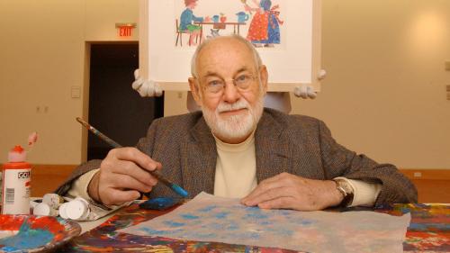 L'auteur et illustrateur Eric Carle, père de 