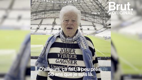 VIDEO. À 80 ans, Colette est l'une des plus anciennes supportrices de l'OM