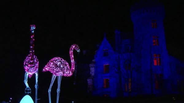 Vienne : illuminations au château de La Motte Chandeniers