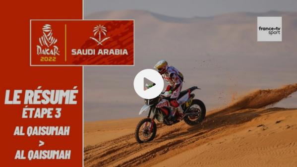 VIDEO. Dakar 2022 : Joaquim Rodrigues l'emporte, Adrien Van Beveren joue placé... Le résumé de la troisième étape en moto