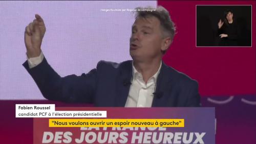 Présidentielle 2022 : à Marseille, le communiste Fabien Roussel veut augmenter les salaires pour provoquer un 