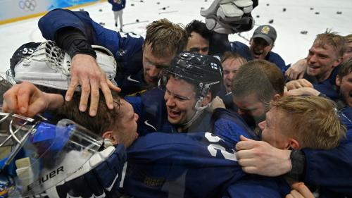 JO 2022 : les Finlandais s'offrent leur première médaille d'or olympique en hockey sur glace