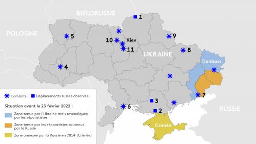 EN IMAGES. Guerre en Ukraine : une journée d'offensive russe filmée par les Ukrainiens