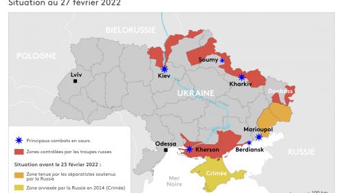 Guerre en Ukraine : notre carte de l'évolution du conflit