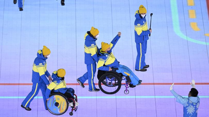 VIDEO. Paralympiques 2022 : sur fond de guerre, les athlètes ukrainiens très applaudis lors de la cérémonie d'ouverture