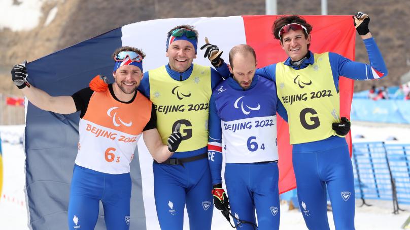 Paralympiques 2022 : Anthony Chalençon et Benjamin Daviet en argent sur le relais open de ski de fond, 11e médaille pour la France