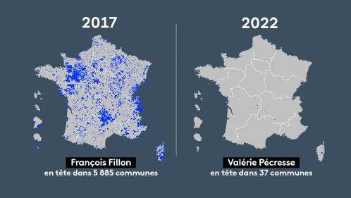 CARTE. Présidentielle 2022 : visualisez l'effacement des Républicains en une image