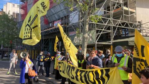 Rassemblement du DAL à Paris pour 