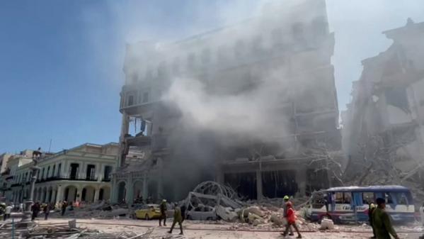 Cuba : un hôtel de luxe historique dévasté par une explosion à La Havane