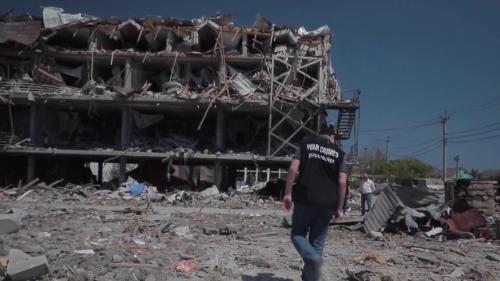 VIDEO. Guerre en Ukraine : à Zatoka, la riviera ukrainienne est en ruine après un bombardement