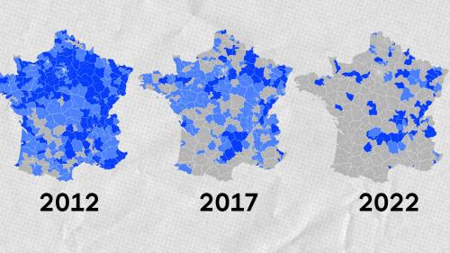 CARTE. Résultats des législatives 2022 : visualisez la dégringolade de la droite depuis 2012