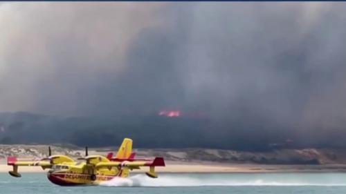 Incendies en Gironde : les flammes se rapprochent de l'océan