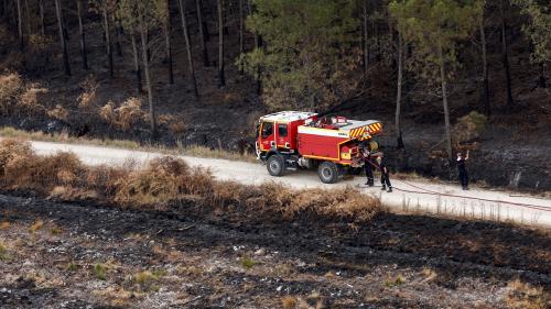 Feu fixé à Landiras : 