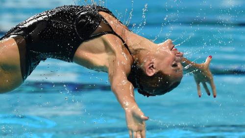 Virginie Dedieu, ex-championne de natation synchronisée : 