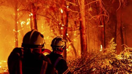 Incendies en Gironde et dans les Landes : les pompiers tentent de contenir le feu imprévisible