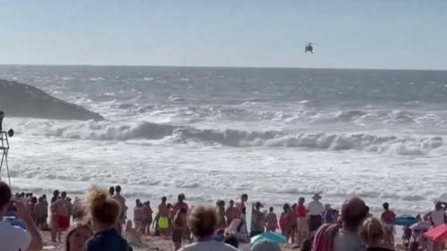 Alerte aux baïnes : 18 personnes emportées par les courants ont été secourues à Biarritz