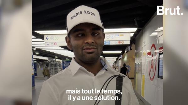 VIDEO. Le quotidien de Viknesh, malvoyant, dans les transports parisiens