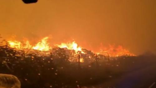 Incendie en Gironde : les pompiers de nouveaux confrontés aux flammes