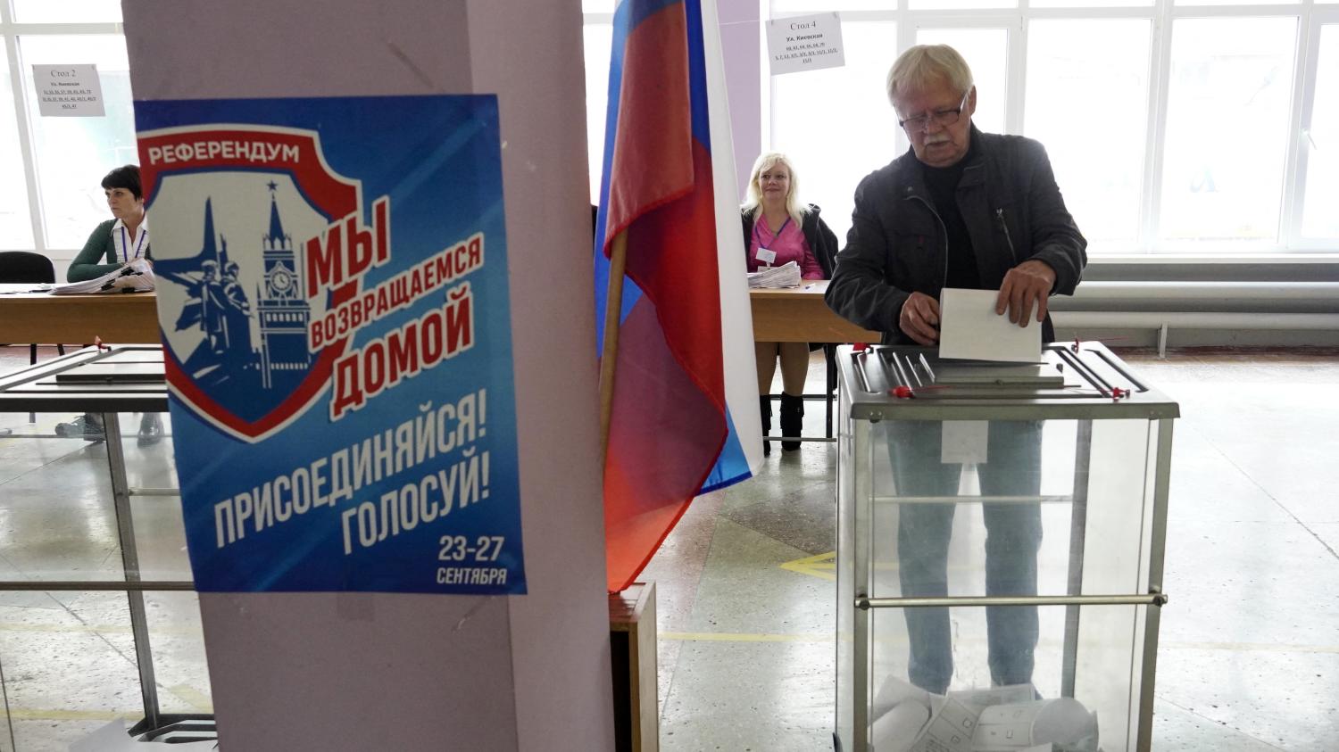 The pro-Russian authorities of the four regions involved declare “yes” in mind