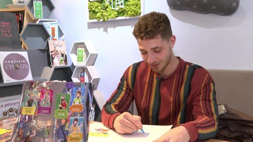 Première BD et premier festival d'Angoulême pour Enzo Berkati, jeune auteur et illustrateur mulhousien