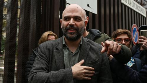 Le journaliste et écrivain italien Roberto Saviano, accusé de diffamation par Matteo Salvini, devant la justice