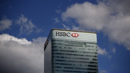 Le siège de la banque HSBC à Londres, le 31 juillet 2018. (TOLGA AKMEN / TOLGA AKMEN)