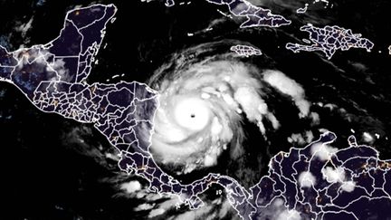 L'ouragan Iota approchant l'Amérique Centrale, le 16 novembre 2020. (AFP)